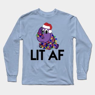 LTO Lit AF Twitch Logo Design Alt Long Sleeve T-Shirt